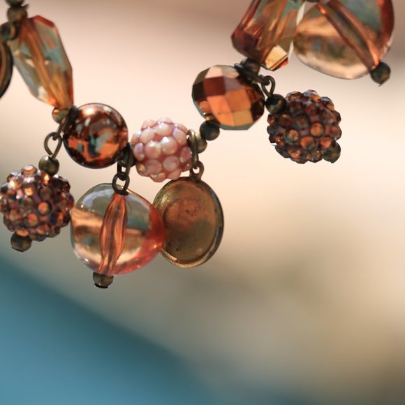 Stretchable Brown Beaded Bracelet - Picture 5 of 7